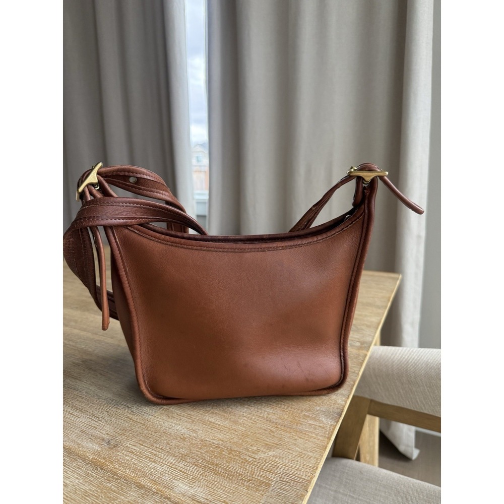 Vintage Coach Janice's Legacy 9950 British Tan Brown Leather Shoulder Bag USA